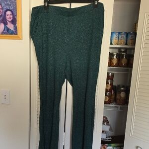 torrid Emerald Metallic Knit Leggings